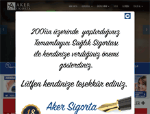 Tablet Screenshot of akersigorta.net